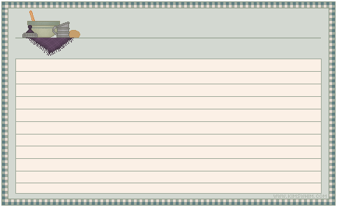 how to print on a 4x6 index card