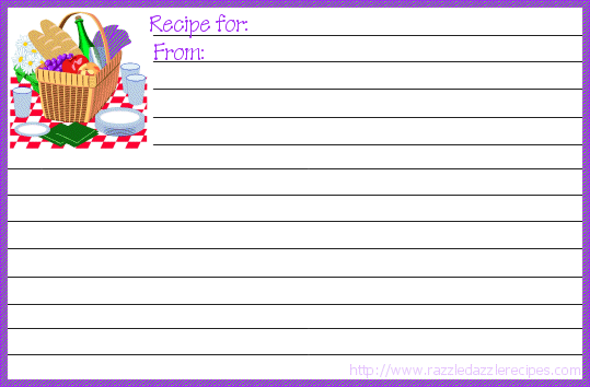 free recipe cards