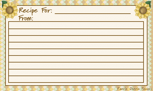 free recipe cards