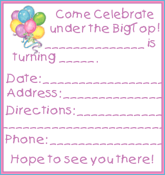 children's birthday invitations